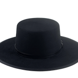 The TYCOON | Custom Handmade Agnoulita Hats 6 | Black, Rabbit fur felt, Western Style