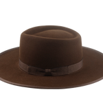The Vanguard: Side angle showcasing the grosgrain ribbon hatband | Agnoulita Hats