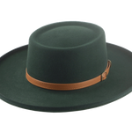 The Vista - Premium Fur Felt Gambler Cowboy Hat For Men in Emerald Green Color | Agnoulita Quality Custom Hats 1