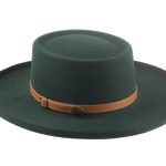 The Vista - Premium Fur Felt Gambler Cowboy Hat For Men in Emerald Green Color | Agnoulita Quality Custom Hats 3