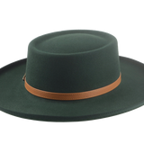 The Vista - Premium Fur Felt Gambler Cowboy Hat For Men in Emerald Green Color | Agnoulita Quality Custom Hats 4