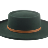 The Vista - Premium Fur Felt Gambler Cowboy Hat For Men in Emerald Green Color | Agnoulita Quality Custom Hats 5
