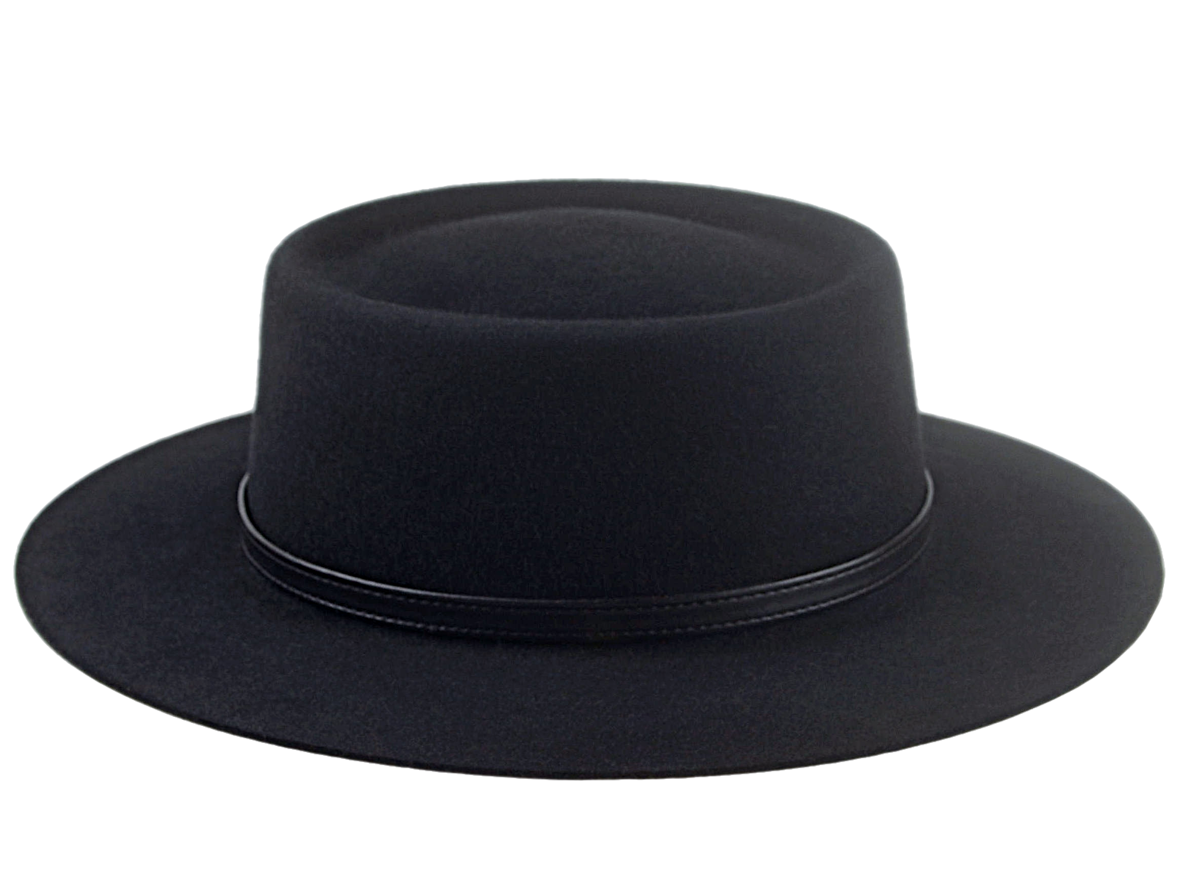  Agnoulita Hats 5 | Black, Rabbit fur felt, Telescope, Western Style