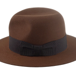 The VOYAGER | Agnoulita Custom Handmade Hats Agnoulita Hats 2 | Brown, Explorer, Men's Fedora, Rabbit fur felt