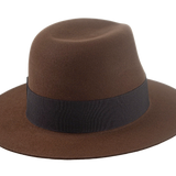 The VOYAGER | Agnoulita Custom Handmade Hats Agnoulita Hats 4 | Brown, Explorer, Men's Fedora, Rabbit fur felt