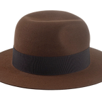 The VOYAGER | Agnoulita Custom Handmade Hats Agnoulita Hats 5 | Brown, Explorer, Men's Fedora, Rabbit fur felt