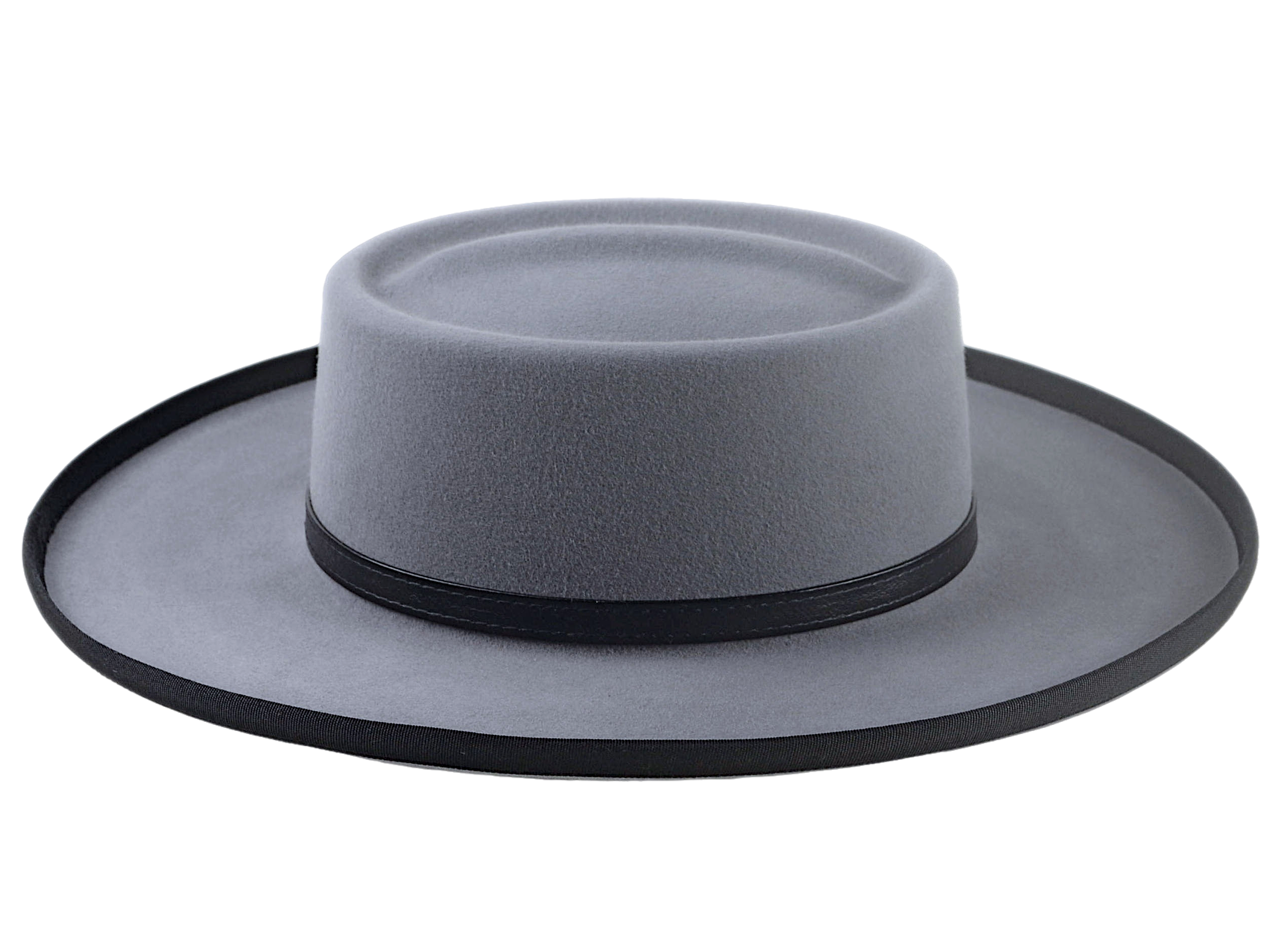 The WILD BILL | Agnoulita Custom Handmade Hats Agnoulita Hats 5 | Grey, Rabbit fur felt, Telescope, Western Style