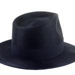 The ZEPHYR | Agnoulita Custom Handmade Hats Agnoulita Hats 4 | Hare Felt, Navy Blue, Rabbit fur felt, Teardrop, Wide Brim Fedora
