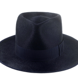The ZEPHYR | Agnoulita Custom Handmade Hats Agnoulita Hats 6 | Hare Felt, Navy Blue, Rabbit fur felt, Teardrop, Wide Brim Fedora