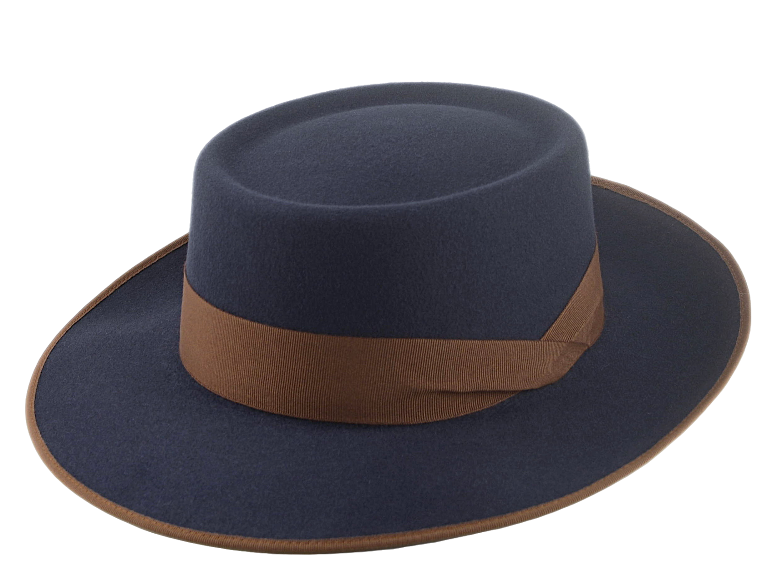 The ZODIAC | Agnoulita Custom Handmade Hats Agnoulita Hats 1 | Men's Fedora, Rabbit fur felt, Slate Grey, Telescope