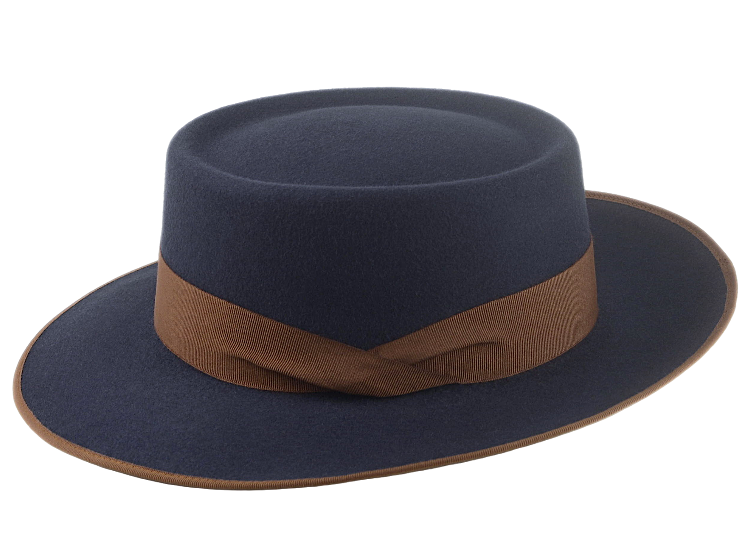 The ZODIAC | Agnoulita Custom Handmade Hats Agnoulita Hats 2 | Men's Fedora, Rabbit fur felt, Slate Grey, Telescope