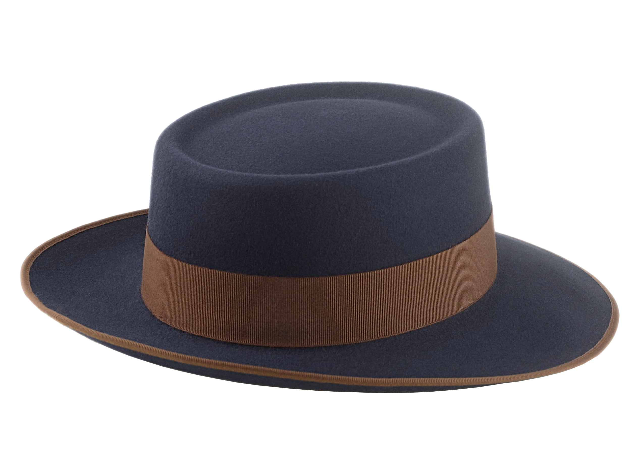 The ZODIAC | Agnoulita Custom Handmade Hats Agnoulita Hats 4 | Men's Fedora, Rabbit fur felt, Slate Grey, Telescope