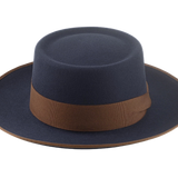The ZODIAC | Agnoulita Custom Handmade Hats Agnoulita Hats 6 | Men's Fedora, Rabbit fur felt, Slate Grey, Telescope