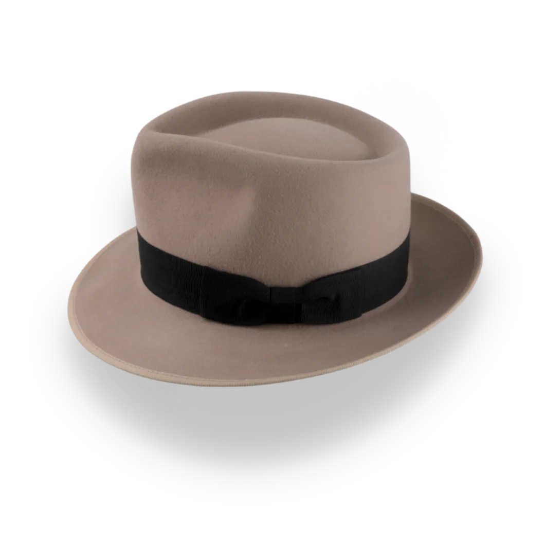 Versatile Tawny Men's Fedora Hat in Rabbit Fur | The Archer - Agnoulita Hats 2 