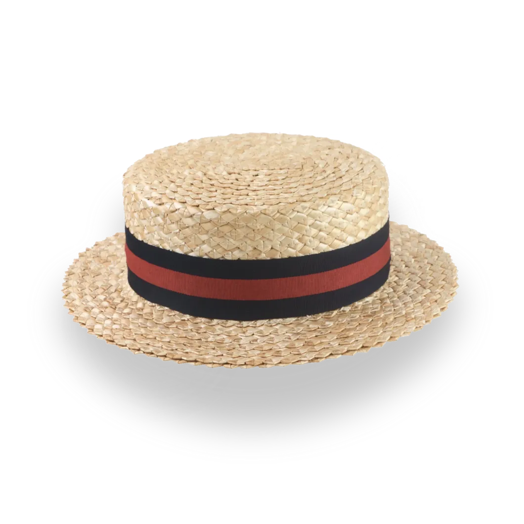 Iconic Men s Straw Boater Hat The Skimmer Agnoulita Hats