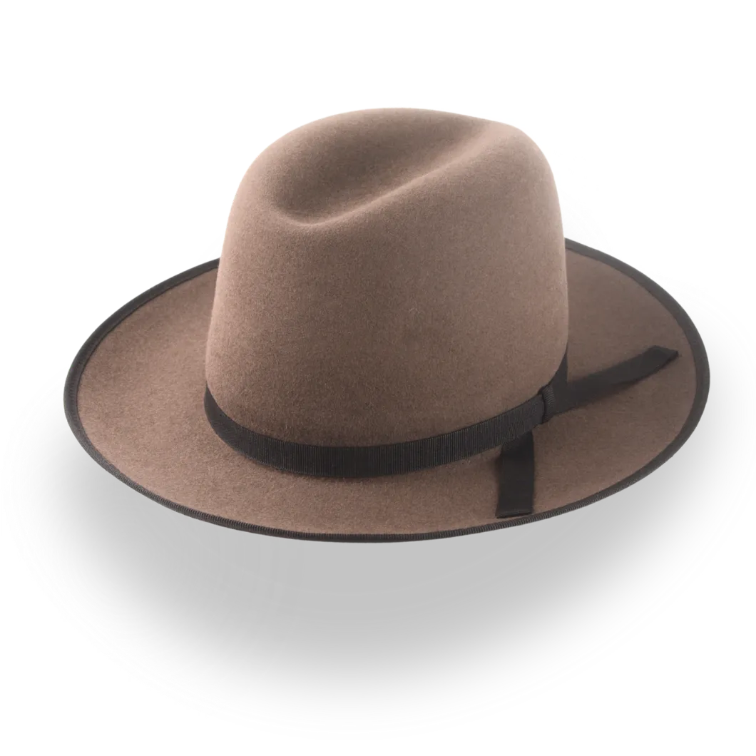 Wide Brim Western Fedora Hat with Classic 3-Inch Brim | The Wayfarer - Agnoulita Hats 1 