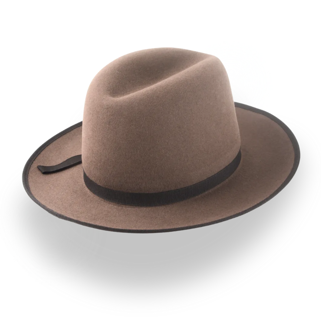 Wide Brim Western Fedora Hat with Classic 3-Inch Brim | The Wayfarer - Agnoulita Hats 4 