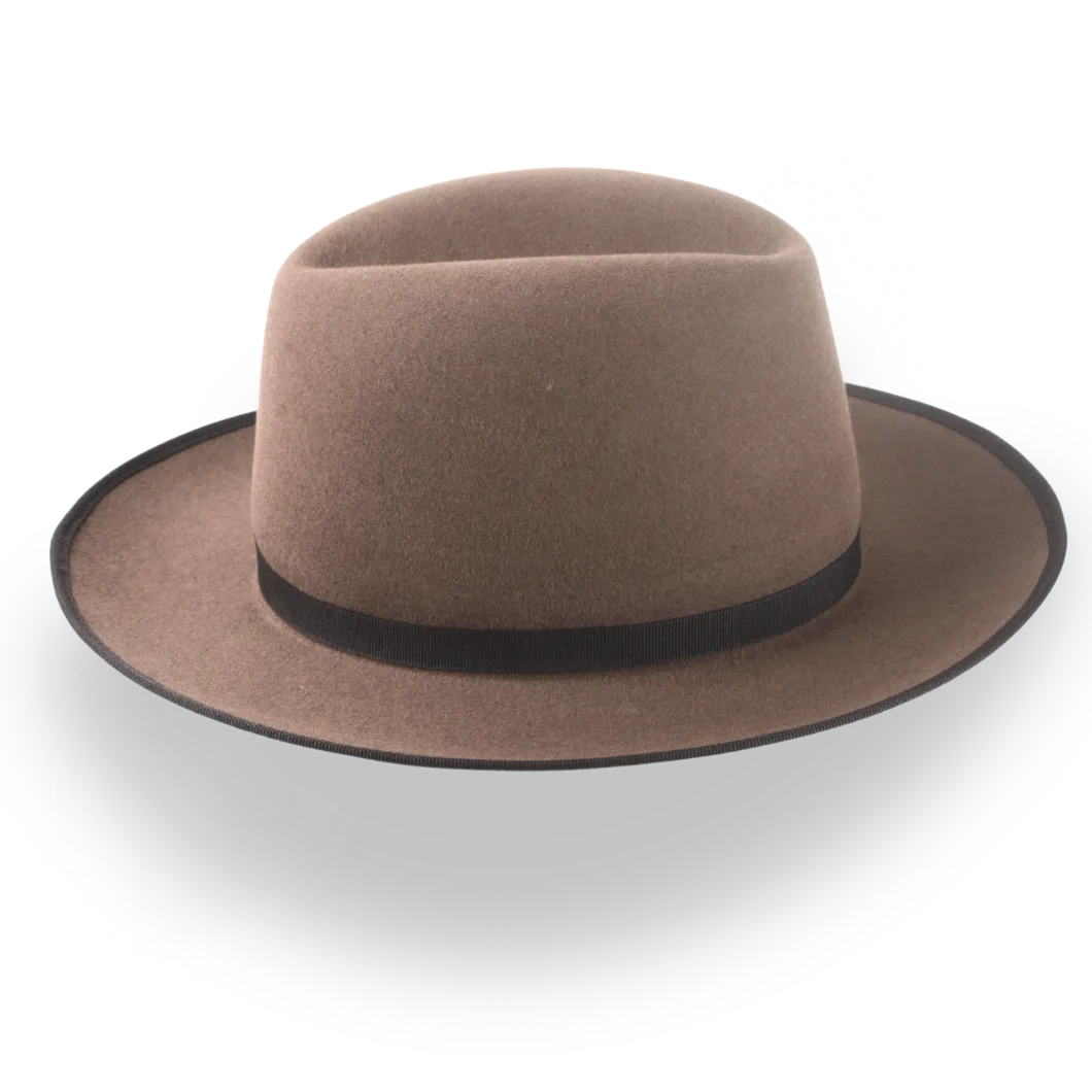Wide Brim Western Fedora Hat with Classic 3-Inch Brim | The Wayfarer - Agnoulita Hats 5 