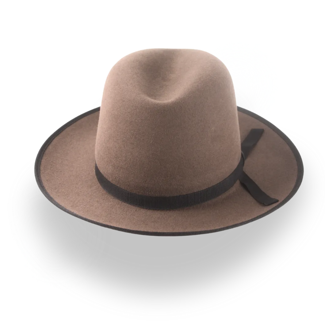Wide Brim Western Fedora Hat with Classic 3-Inch Brim | The Wayfarer - Agnoulita Hats 6 