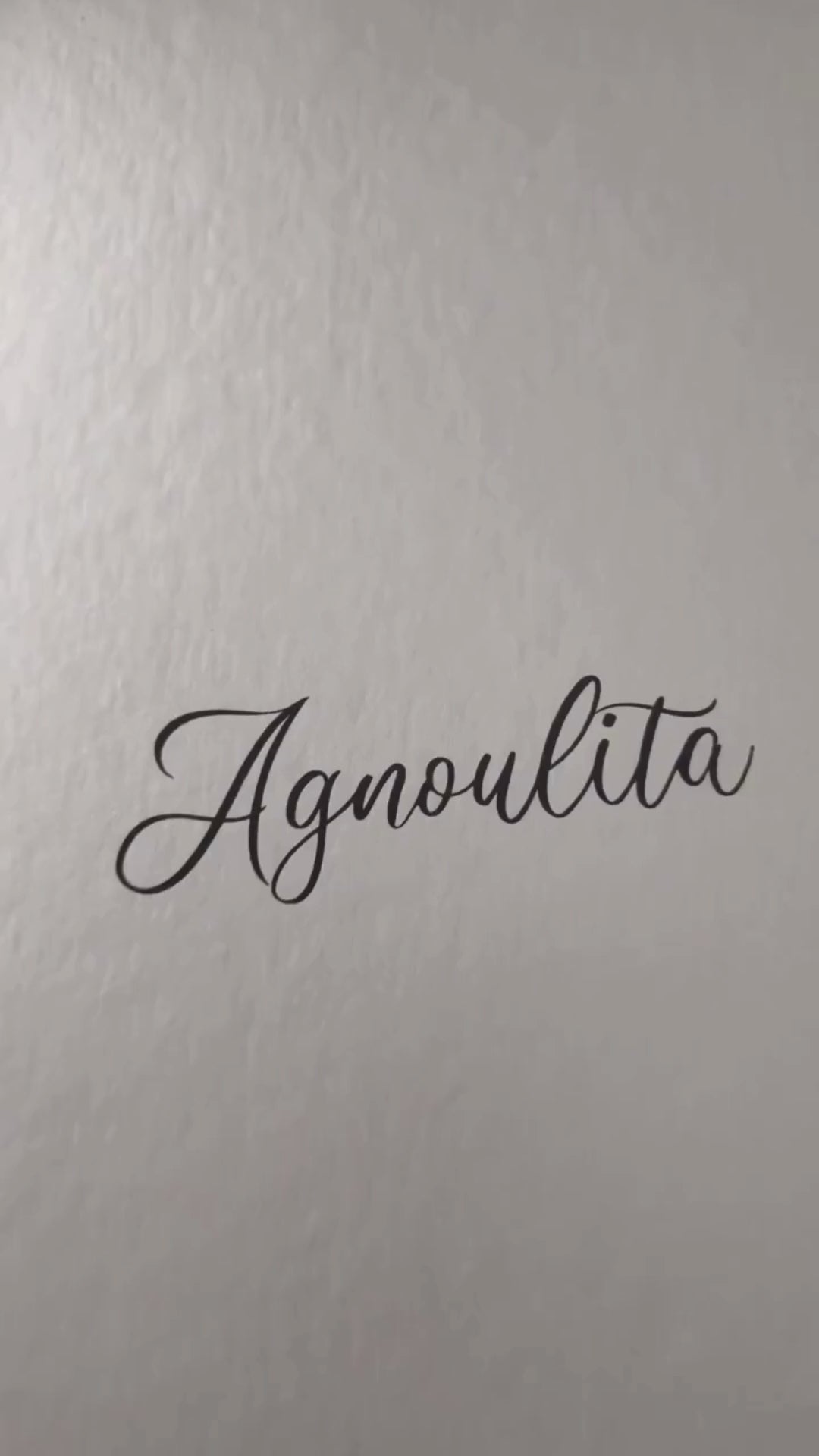 Customer recorded video of an Agnoulita Hats unboxing